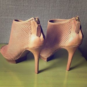 BCBG Peep Toe Platform Stiletto Bootie